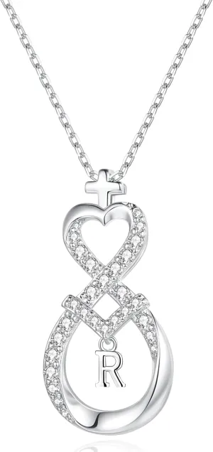 Teen Girl Gifts: Dainty Cute Infinity Initial Necklace for Girls - Easter & Birthday Jewelry Gift for Daughters, Granddaughter, Niece