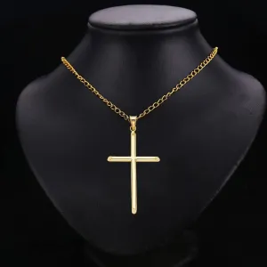 TGDJ 14k Yellow Gold Religious Classic Cross Charm Pendant - 5 Different