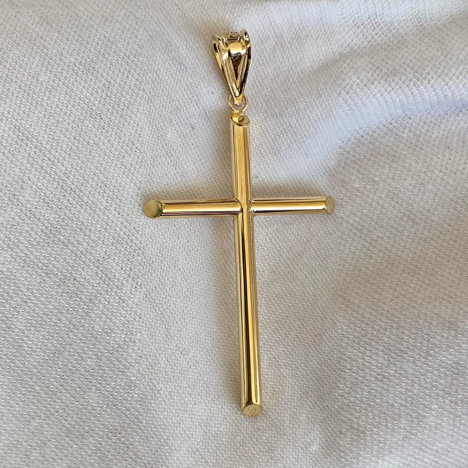 TGDJ 14k Yellow Gold Religious Classic Cross Charm Pendant - 5 Different