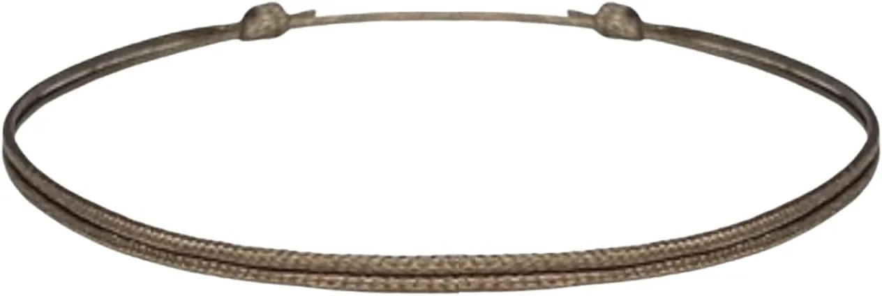 Thin Taupe Beige Cord Bracelet for Men Women Teen Unisex Adult - Waterproof Nylon Surfer String Friendship Bracelets Summer Beach Accessories