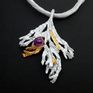 Thuja Flora Sterling Silver Pendant