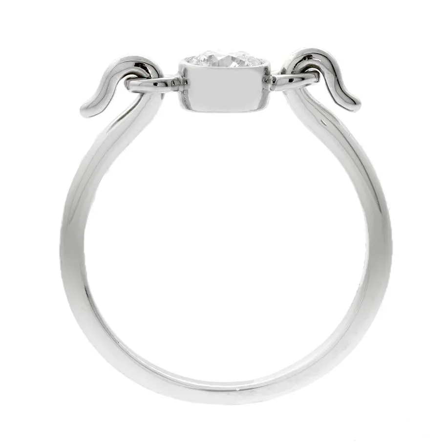 Tiffany & Co Diamond Solitaire Platinum Ring