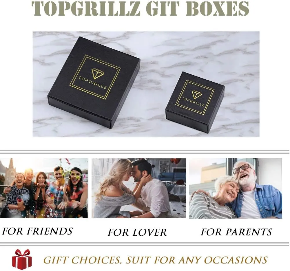TOPGRILLZ Tennis Necklace for Women Choker Chain Necklace 14K Gold Plated 5mm Dainty Diamond Tennis Chain 16-24 Inches Gold Jewelry