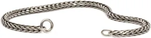 TROLLBEADS Sterling Silver Bracelet - Handcrafted Foxtail Chain Bracelet | Silver 925 | Design by Lise Aagaard