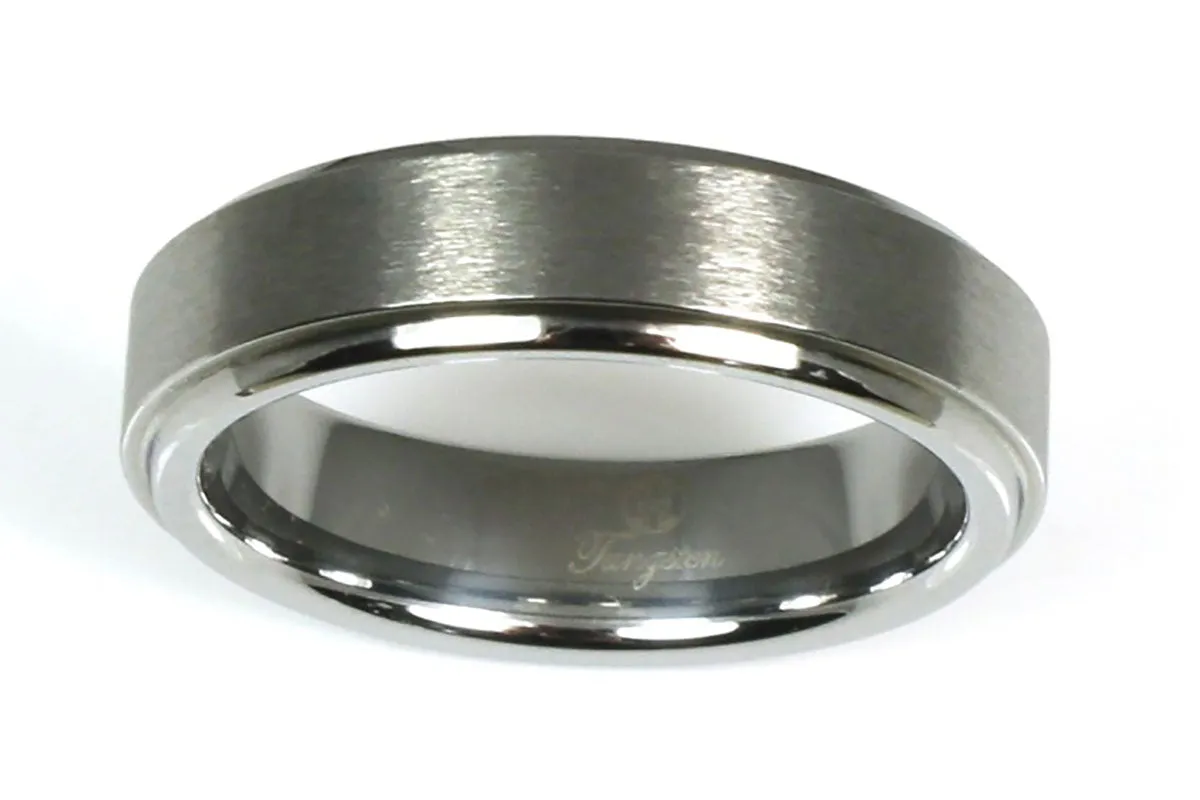 Tungsten Brushed with Edge Band