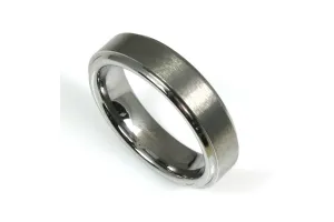 Tungsten Brushed with Edge Band