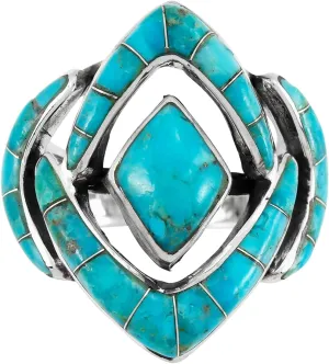 Turquoise Ring in Sterling Silver 925
