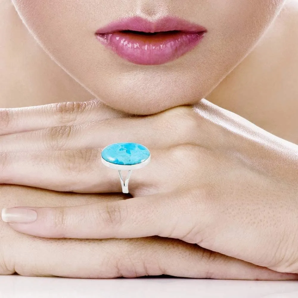 Turquoise Ring Sterling Silver