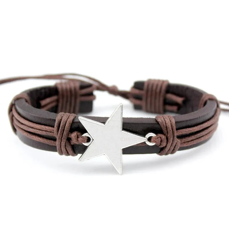 Turtle Tortoise Bee Honeybee Charm Leather Bracelets Women Men Unisex Jewelry Christmas Gift Drop Shipping