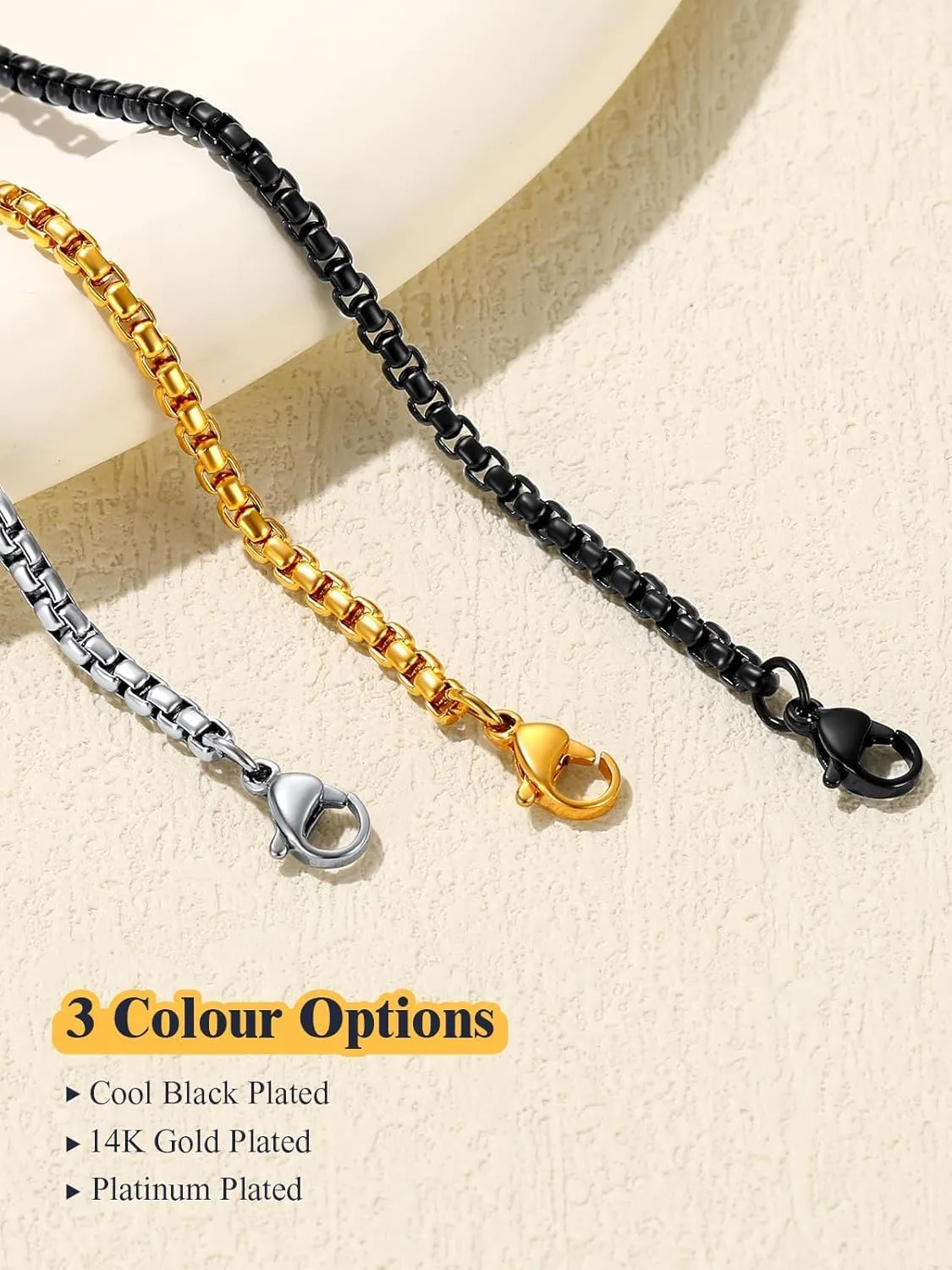 U7 Women Girls Barefoot Jewelry 18K Gold or Rose Gold Stainless Steel Heart/Rope/Figaro/Cuban Chain Anklet Foot Bracelet, 25-30 CM Long