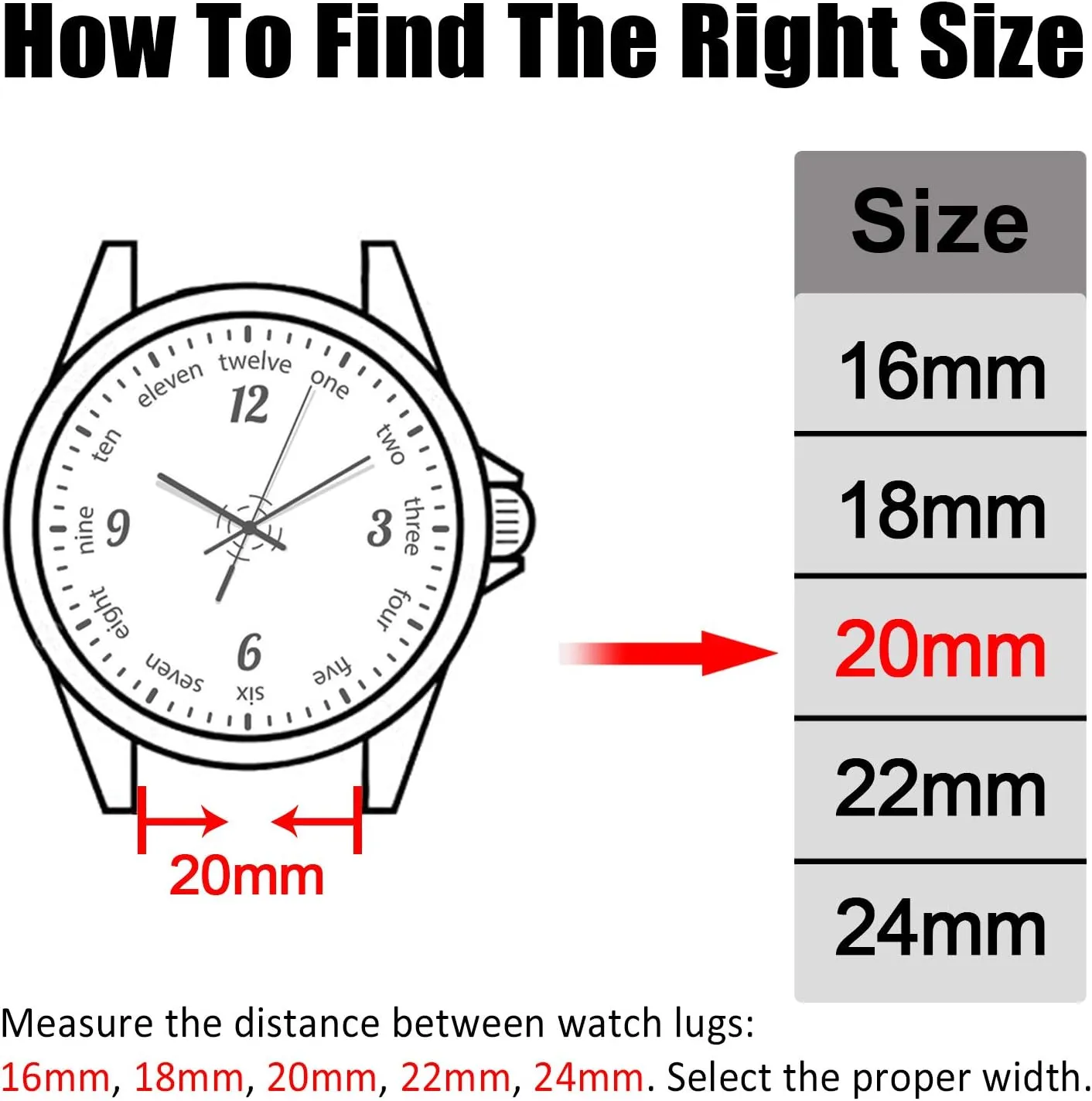 Universal 18mm 20mm 22mm 24mm Width Silicone Watch Band Replacement, Quick Release Rubber Watch Bands for Men & Women