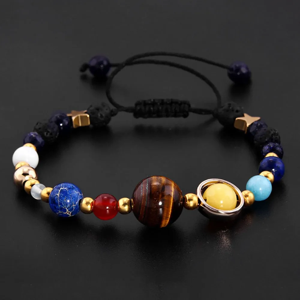 Universe Planets Beads Bracelets Fashion Jewelry