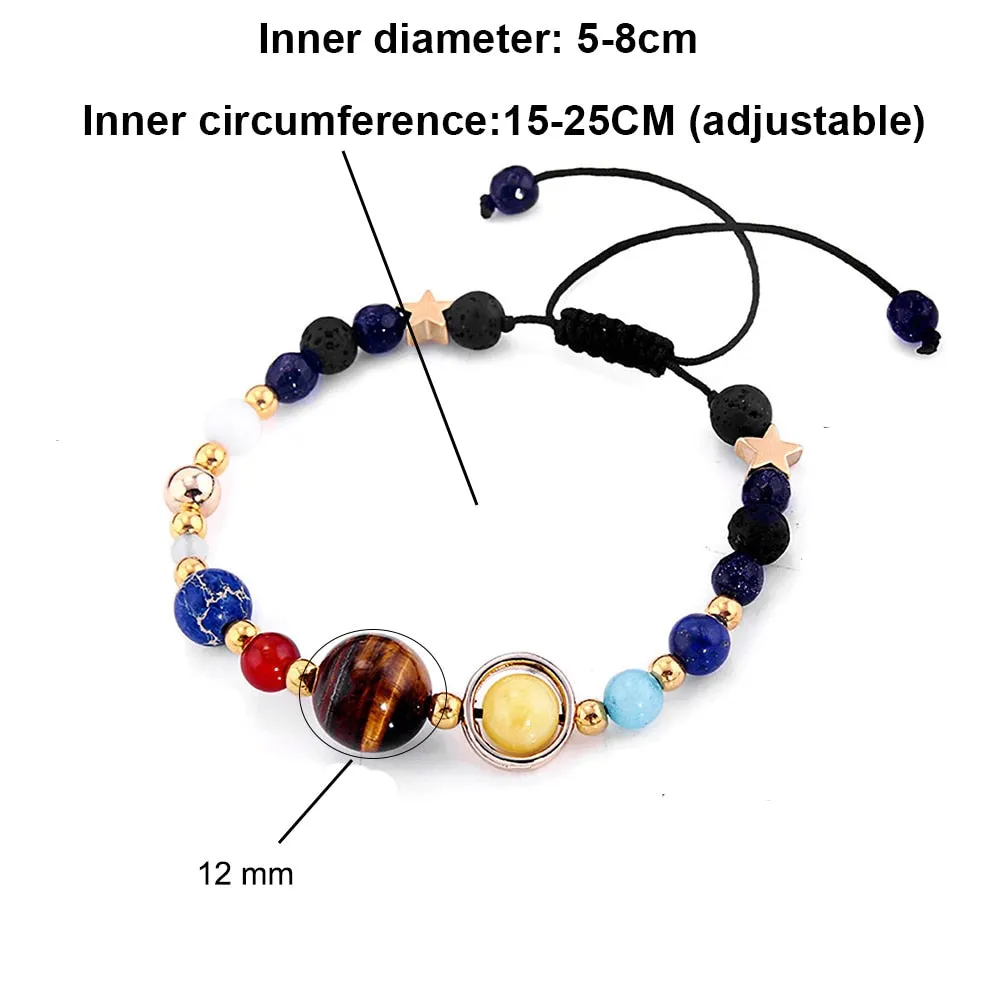 Universe Planets Beads Bracelets Fashion Jewelry