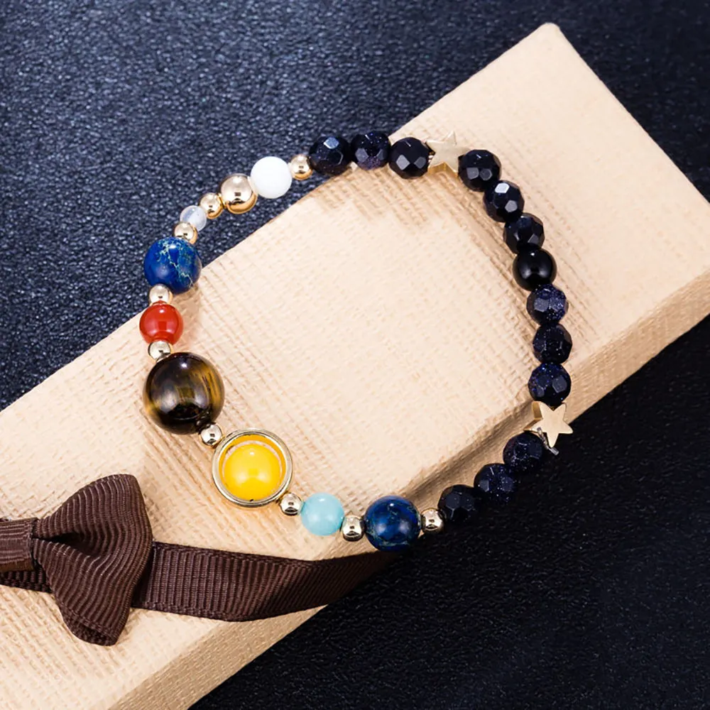 Universe Planets Beads Bracelets Fashion Jewelry