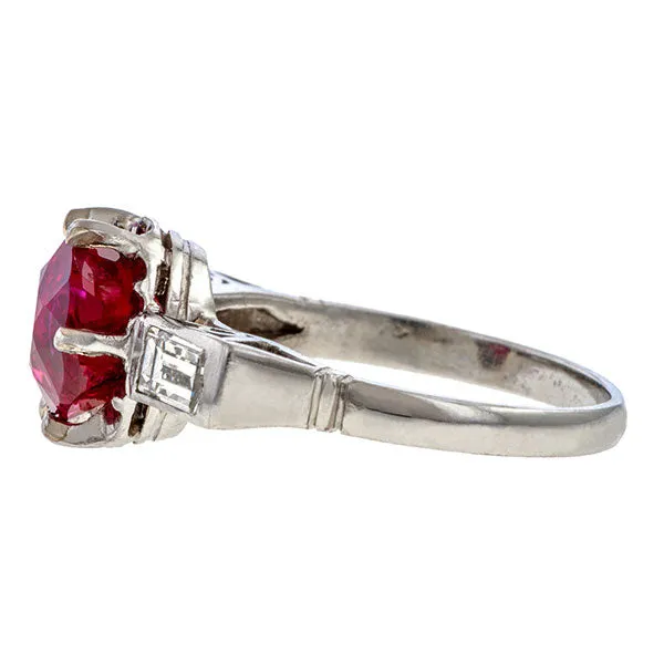 Vintage Ruby & Diamond Ring
