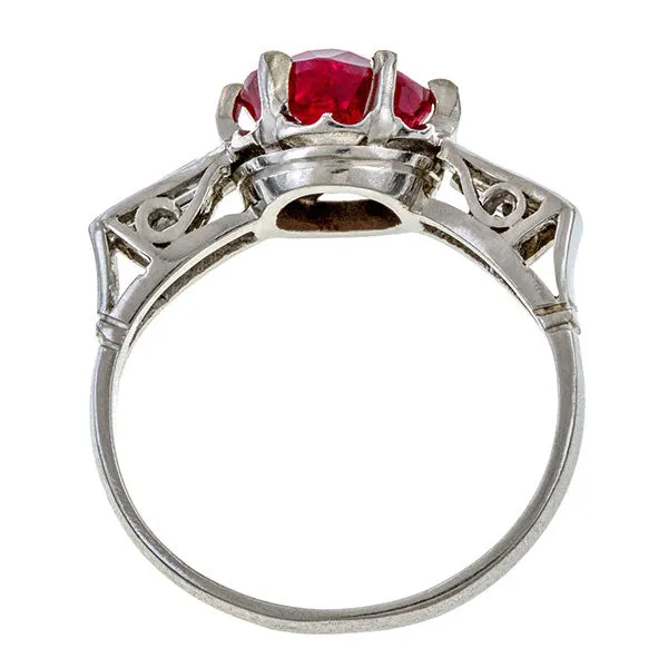 Vintage Ruby & Diamond Ring