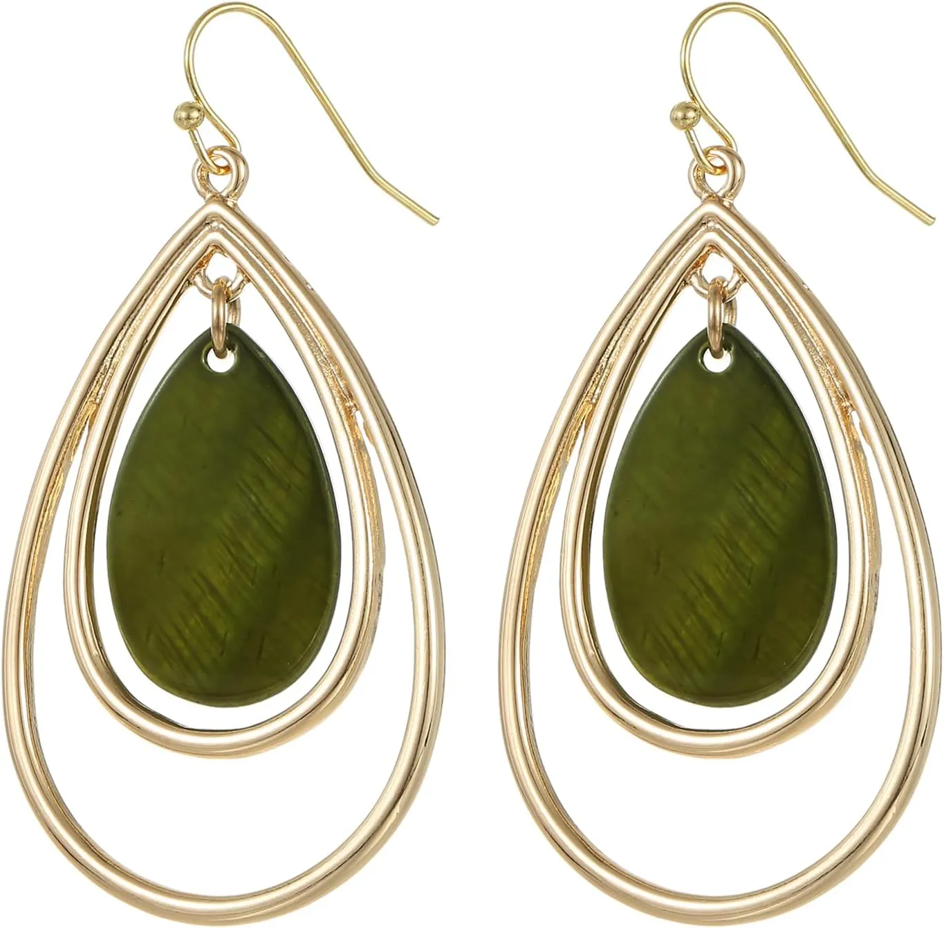 Waterdrop Beads Dangle Earrings for Women Boho Natural Shell Colorful Geometric Drop Statement Earrings for Western Women