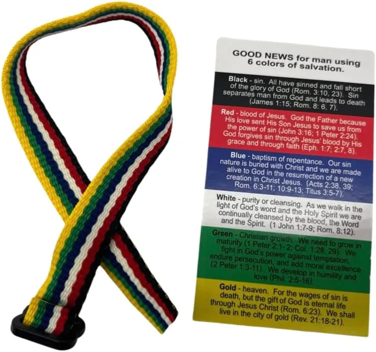 Westmon Works Plan of Salvation Bracelet Wristband and Inspirational Prayer Card Set Christian Youth Fashion Accessory