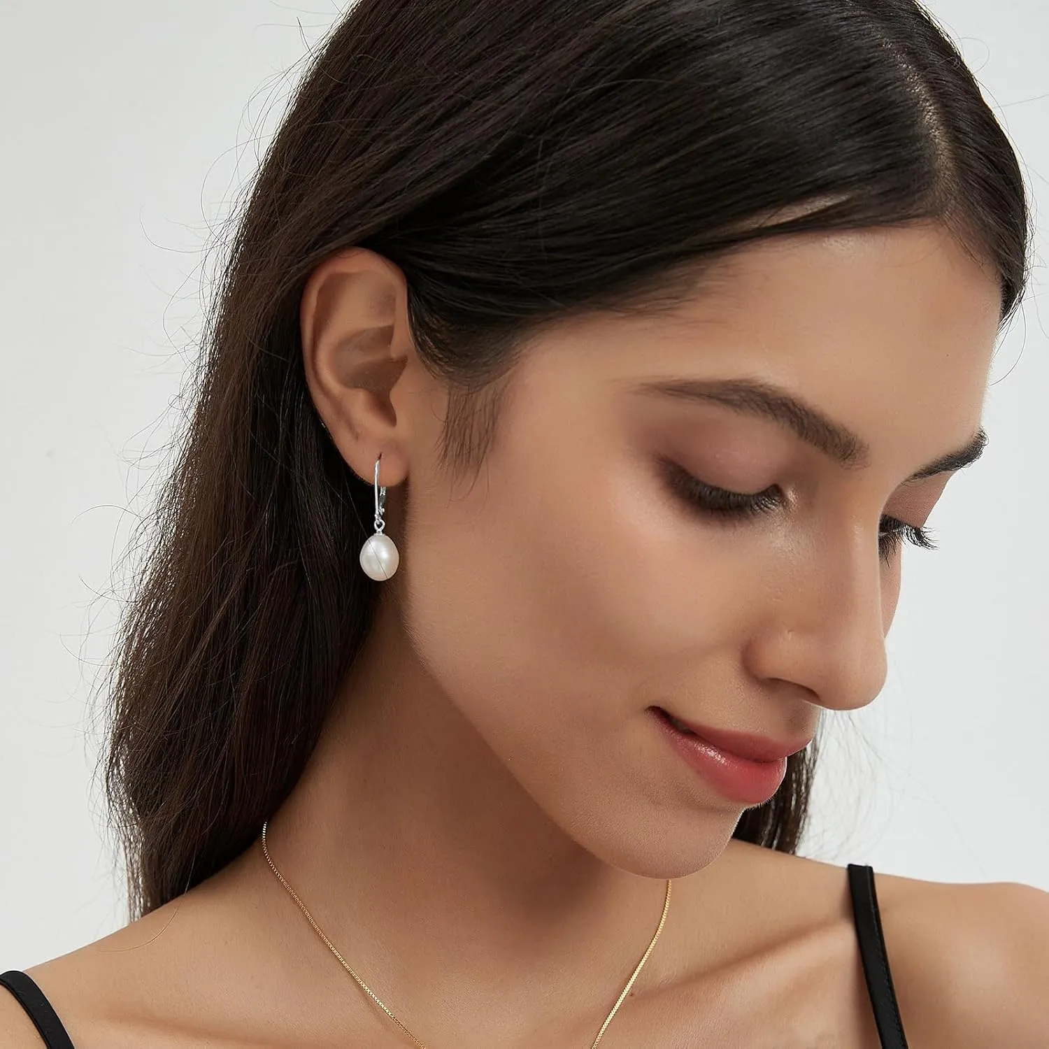YAMI Pearl Drop & Dangle Earrings for Women, Freshwater/Saltwater Cultured Pearl in 925 Sterling Silver, Hypoallergenic Earrings for Sensitive Ears, Jewelry Gifts for Her, Every Day Wear Earrings