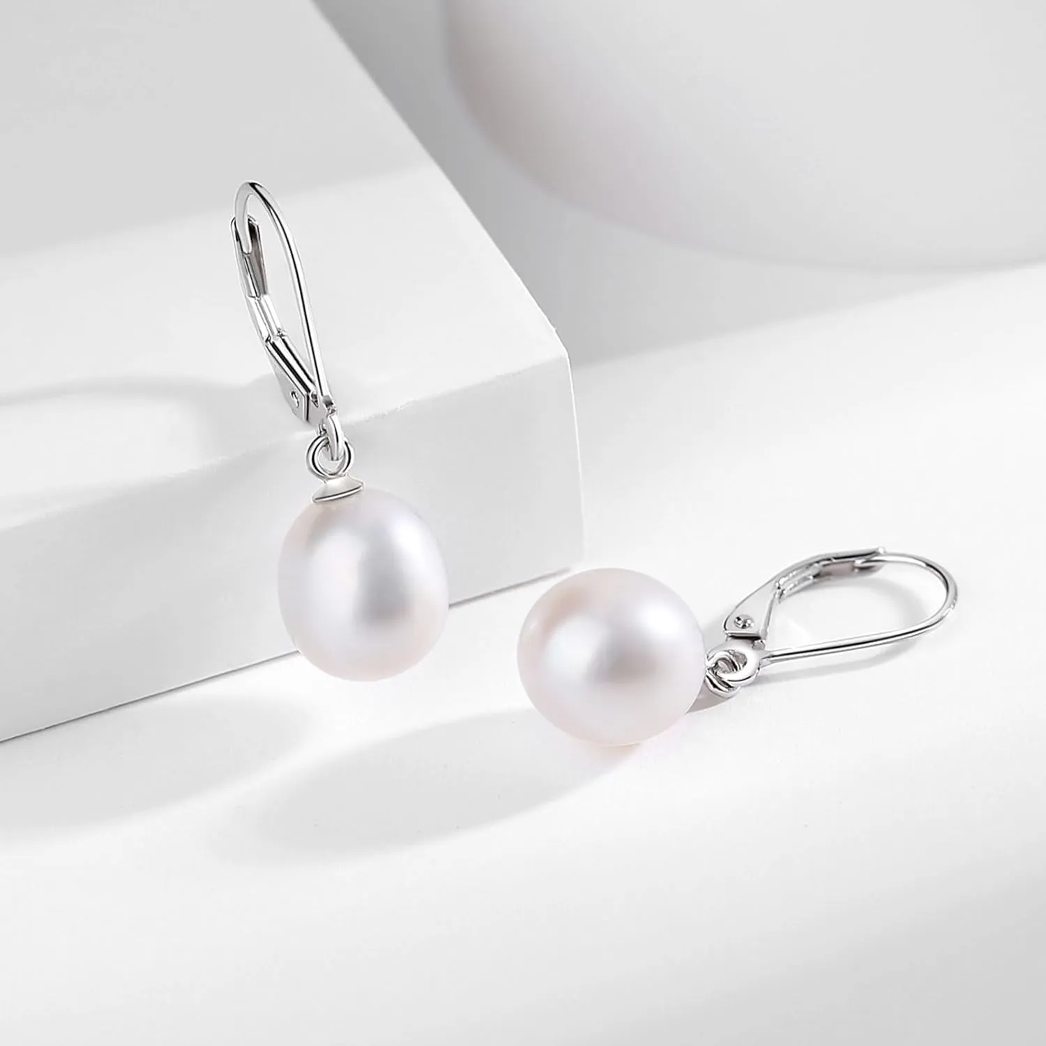 YAMI Pearl Drop & Dangle Earrings for Women, Freshwater/Saltwater Cultured Pearl in 925 Sterling Silver, Hypoallergenic Earrings for Sensitive Ears, Jewelry Gifts for Her, Every Day Wear Earrings