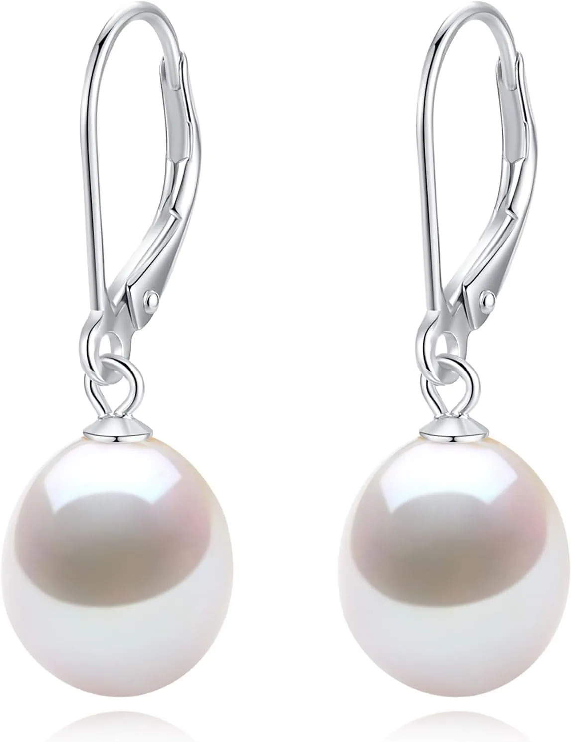 YAMI Pearl Drop & Dangle Earrings for Women, Freshwater/Saltwater Cultured Pearl in 925 Sterling Silver, Hypoallergenic Earrings for Sensitive Ears, Jewelry Gifts for Her, Every Day Wear Earrings