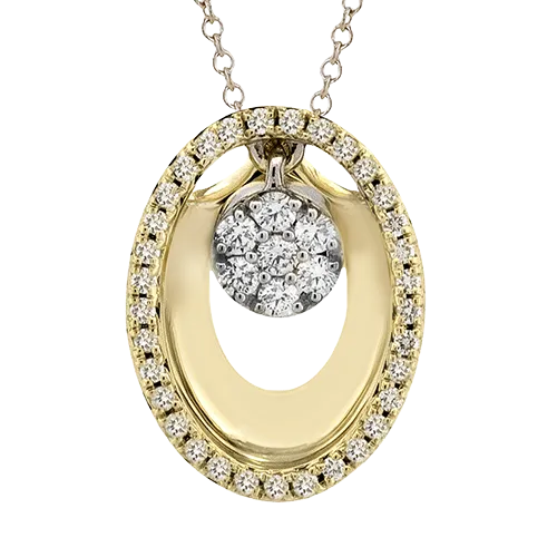 ZP1337 Pendant in 14k Gold with Diamonds