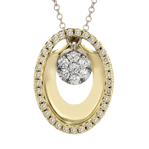 ZP1337 Pendant in 14k Gold with Diamonds