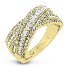 ZR1719 Right Hand Ring in 14k Gold with Diamonds