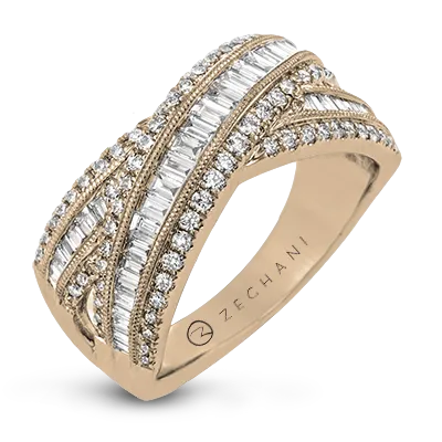 ZR1719 Right Hand Ring in 14k Gold with Diamonds