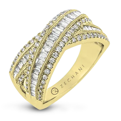 ZR1719 Right Hand Ring in 14k Gold with Diamonds