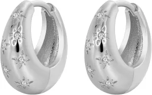 ZRU Chunky Gold Hoop Earrings for Women, Small Hypoallergenic Thick Hoops Earrings 18k Gold Plated Lightweight Trendy CZ Hoops Fashion Jewelry
